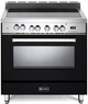 Verona® 36" Matte Black Free Standing Electric Single Oven Range-0