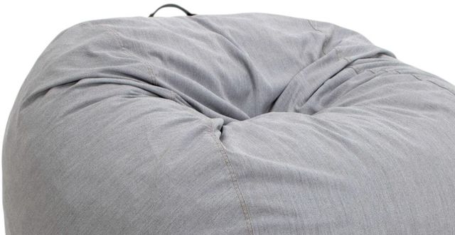 CordaRoy's® Light Gray Fabric Full Outdoor Bean Bag Chair-2