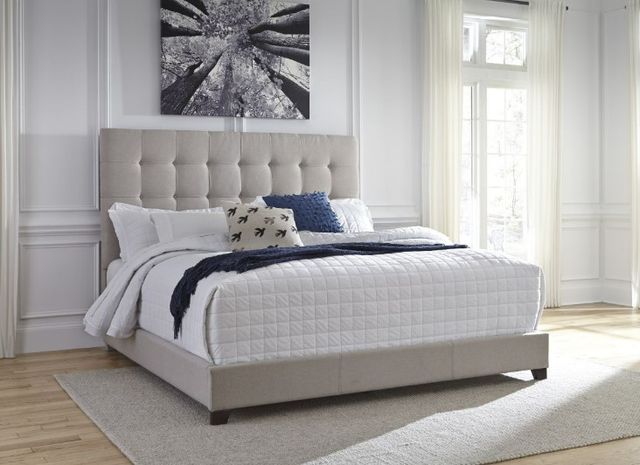 Signature Design by Ashley® Dolante 2-Piece Beige Queen Upholstered Bed Set-3