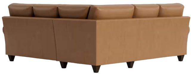 Bassett® Furniture Customizable Benchmade Premier 2-Piece Leather Panel Arm L-Shaped Sectional-2