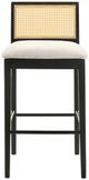 Armen Living Tobias 2-Piece Black/White Barstool Set-3