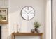 Monarch Specialties Inc. White 16" Wall Clock with Gold Frame-1