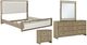 American Woodcrafters Arlington 4-Piece Nutmeg Queen Upholstered Bedroom Set-0