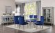 ACME Furniture Varian Antique Platinum Extendable Dining Table with Mirrored Base-1