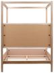Dovetail Furniture Emmalyn Everest Cream/Light Warm Wash Queen Canopy Bed-3
