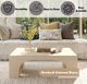 ACME Furniture Inca Travertine Stone Coffee Table-5