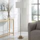 Uttermost® Prominence Brushed Antique Brass Floor Lamp-1