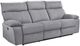 Mazin Furniture Casper Grey Manual Double Reclining Sofa-0