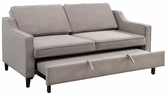 Homelegance® Adelia Cobblestone Convertible Studio Sofa with Pull-out Bed-2