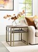 Kincaid® Brighton-Acquisitions Cacao White Oak End Table with Brass Base-1