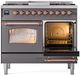 Ilve® Nostalgie II Series 40" Graphite Matte Pro Style Dual Fuel Range-3