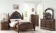 Mazin Furniture Othello Rich Cherry Upholstered Queen Bed-3