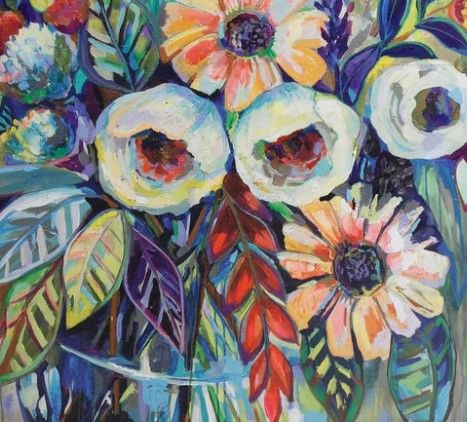 Stylecraft Joy in a Vase Multi-Colored Wall Art-1