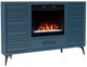 Legends Home Real Cozy Malibu Denim Blue 64'' Corner Fireplace Console-0