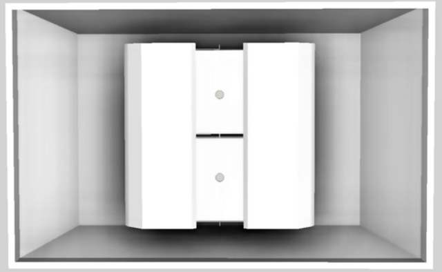 Vent-A-Hood® 48" White Euro-Style Island Range Hood-2