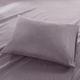 Olliix by Madison Park Purple Twin 3M Microcell All Season Moisture Wicking Lightweight Sheet Set-1