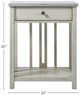 Universal Explore Home™ Escape-Coastal Living Home Gray Bedside Table with Sandbar Base-2