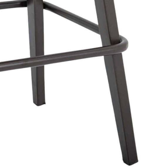 International Furniture Direct Eclipse Black/Blacksmithing Matte Black 24'' Counter Stool-3