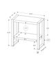 Monarch Specialties Inc. Mango Wood-Look Accent Table with Black Metal Frame-2