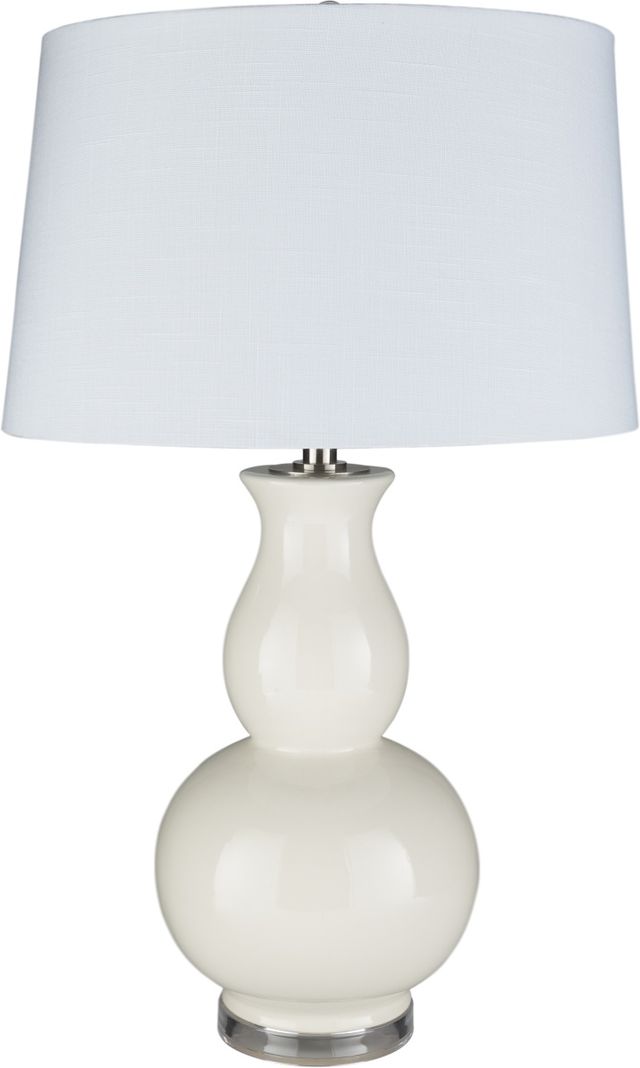 Surya Devon White Lamp-0