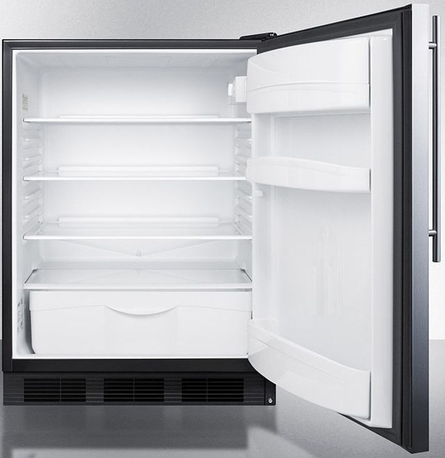 Accucold® by Summit® 24" 5.5 Cu. Ft. Stainless Steel Compact Refrigerator-2