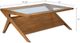 Olliix by INK+IVY Pecan Rocket Tempered Glass Coffee Table with Pecan Base-4
