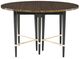 Caracole® Just Short Of It Caracole Classic Saddle Dining Table with Black Saddle Legs-1