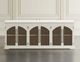 Jofran Inc. Archdale Antique White 6-Door Gothic Arch Accent Cabinet-3