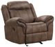 Furniture of America® Agata Brown Manual Glider Recliner-0