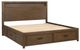 Benchcraft® Lelander Brown Queen Bookcase Storage Bed-0