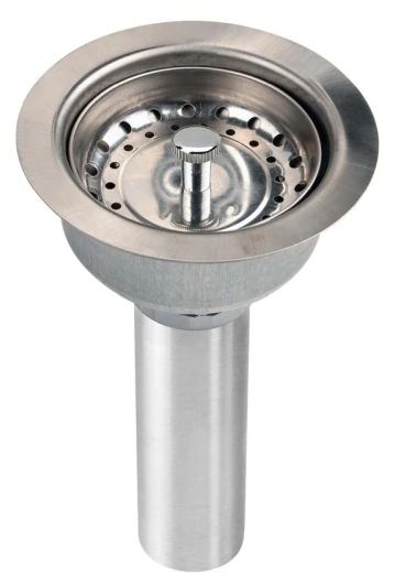 Elkay Celebrity® Brushed Satin Stainless Steel 25" x 17" x 7" 2-Hole Single Bowl Drop-in Classroom Sink and 8.63" Faucet/Bubbler Kit-3