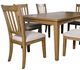 Jofran Inc. Brentwood 7-Piece Cascade Oak Extension Dining Table Set-1