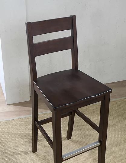 American Heritage Billards Ryan Deep Brown Set of 2 Stool-1