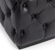 Classic Home Briar Midnight Raven 18" Square Ottoman-4