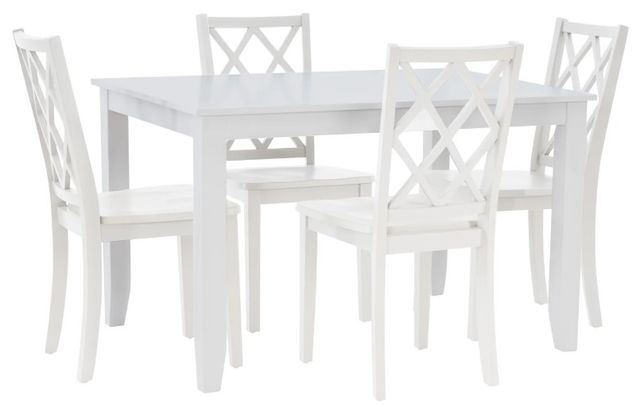 Powell® Maui 5-Piece White Dining Set-0
