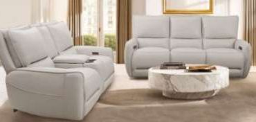 Furniture of America®  Phineas 2-Piece Beige Power Reclining Set-0