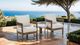 Furniture of America® Lotus 3-Piece Beige/Natural Aluminum/Ceramic Patio Set-1