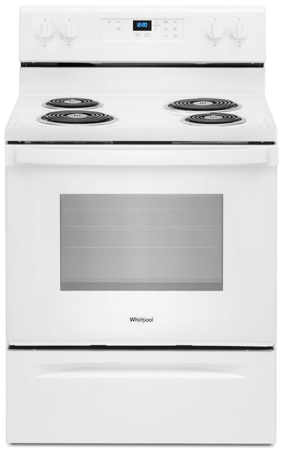 Whirlpool® 30" White Freestanding Electric Range-0