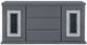 Global Furniture USA Monaco Dark Gray Buffet-0
