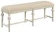 Furniture Classics Beatrice Soft White Hand Carved Bench-0