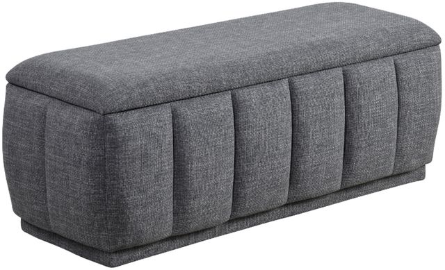 Homelegance® Maize Gray Storage Bench-0