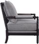 Coaster® Blanchett Grey/Black Cushion Back Accent Chair-1