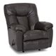 Connery Slate Leather Swivel Recliner-0