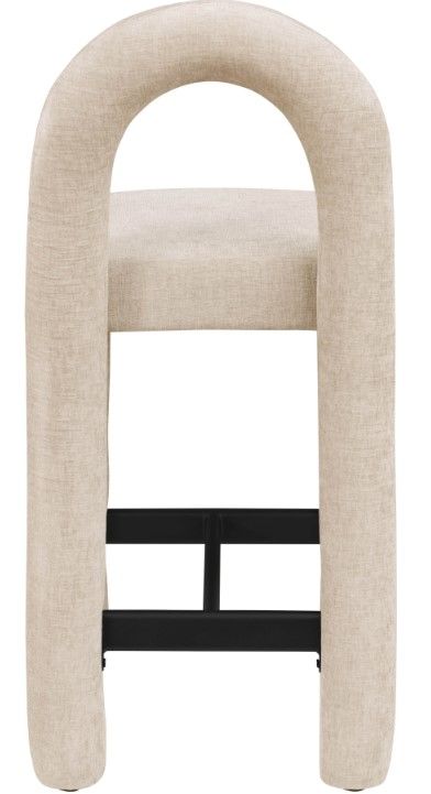 Meridian Furniture Amari Beige Upholstered Counter Stool-3