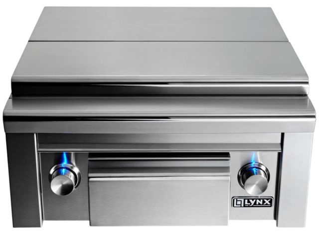 LYNX® Professional Prep Center with Liquid Propane Double Side Burner-1
