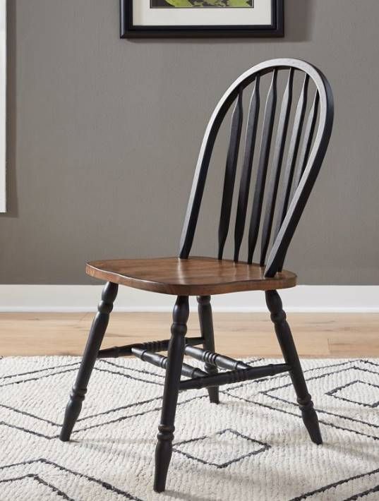 Liberty Furniture Carolina Crossing 3-Piece Antique Honey/Black Drop Leaf Dining Set-3