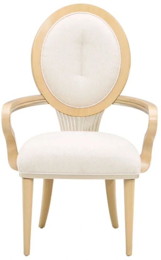 Michael Amini® Camellia Field Caramel Arm Chair-2