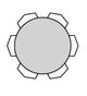 Bermex® Customizable Everest Stone Round Dining Table-1