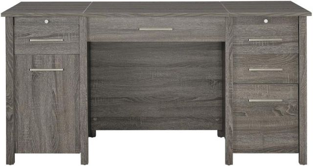 Coaster® Dylan Weathered Grey Lift Top Office Desk-1