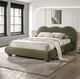 Furniture of America® Finamore Olive Green Queen Panel Bed-1
